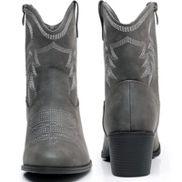 Westernstiefel Damen mit Stickerei und Blockabsatz-Luzern Mode