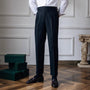 Herren Anzughose Slim Fit - Elegante Businessmode-Schwarz-XS-Luzern Mode