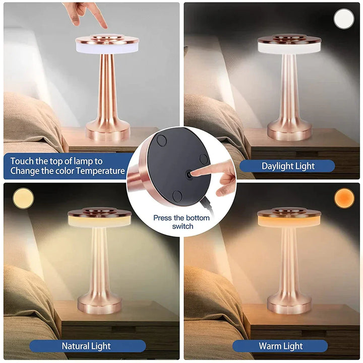 LED-Tischlampe | Tragbar Wiederaufladbar Kabellos Vielseitig Stilvoll-Luzern Mode