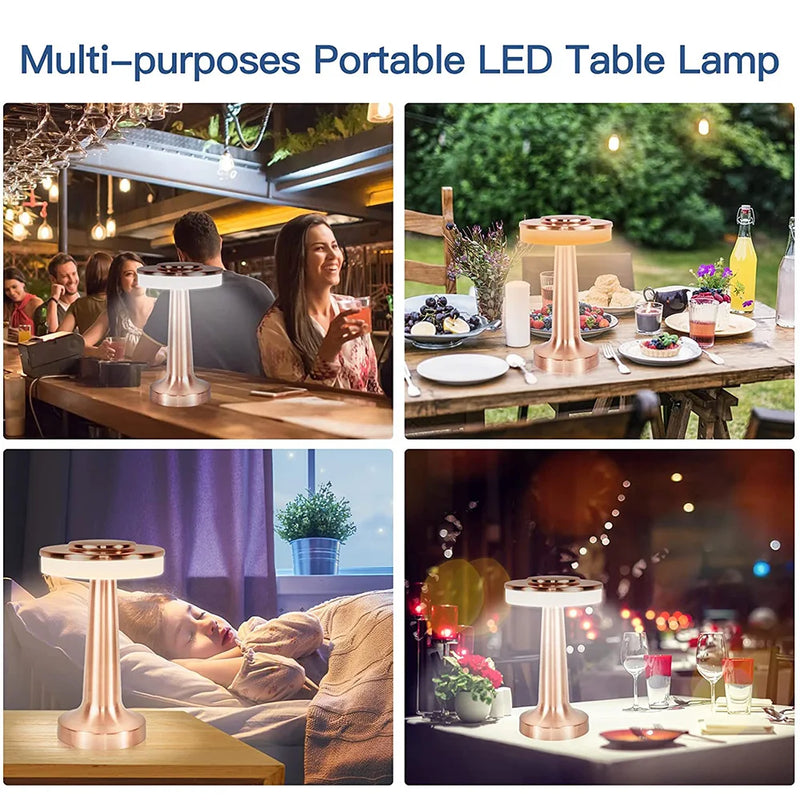 LED-Tischlampe | Tragbar Wiederaufladbar Kabellos Vielseitig Stilvoll-Luzern Mode