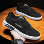 Herren Sneaker mit Komfortsohle und modernem Design-Schwarz-39-Luzern Mode