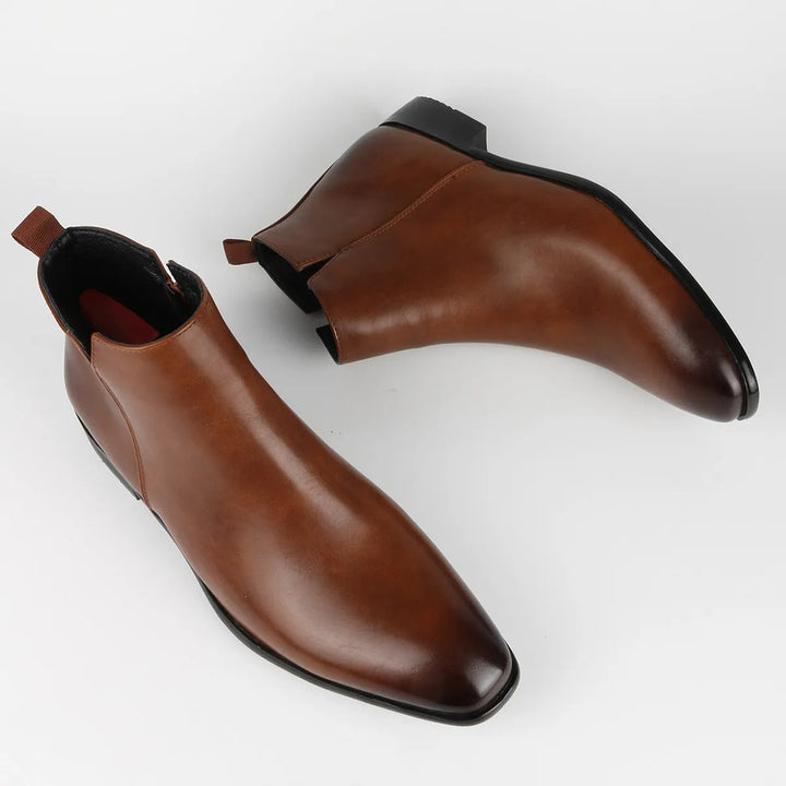 Herren Chelsea Boots aus Leder für Business und Freizeit-Luzern Mode