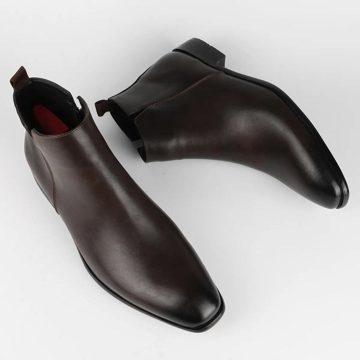 Herren Chelsea Boots aus Leder für Business und Freizeit-Luzern Mode