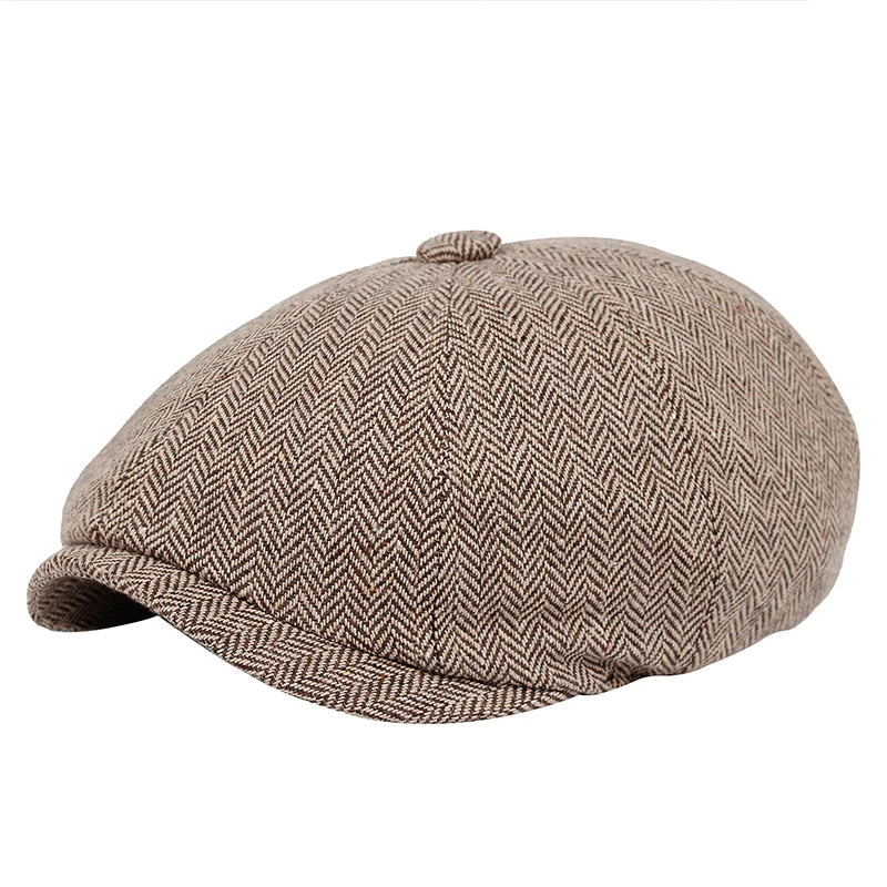Schiebermütze | Vintage | Einfarbig | Leicht | Atmungsaktiv | Mesh-Khaki-Luzern Mode