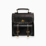 Leder Rucksack mit Bienenmotiv - Stilvoller Damenrucksack-Schwarz-One size-Luzern Mode
