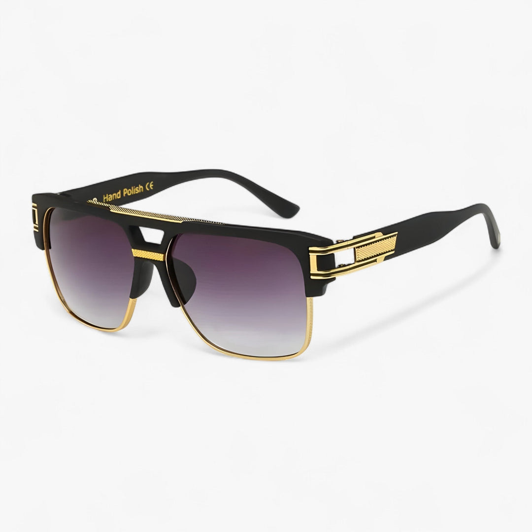 Sonnenbrille | Eckig | Unisex | Verspiegelt | UV-400 Schutz | Retro-Luzern Mode