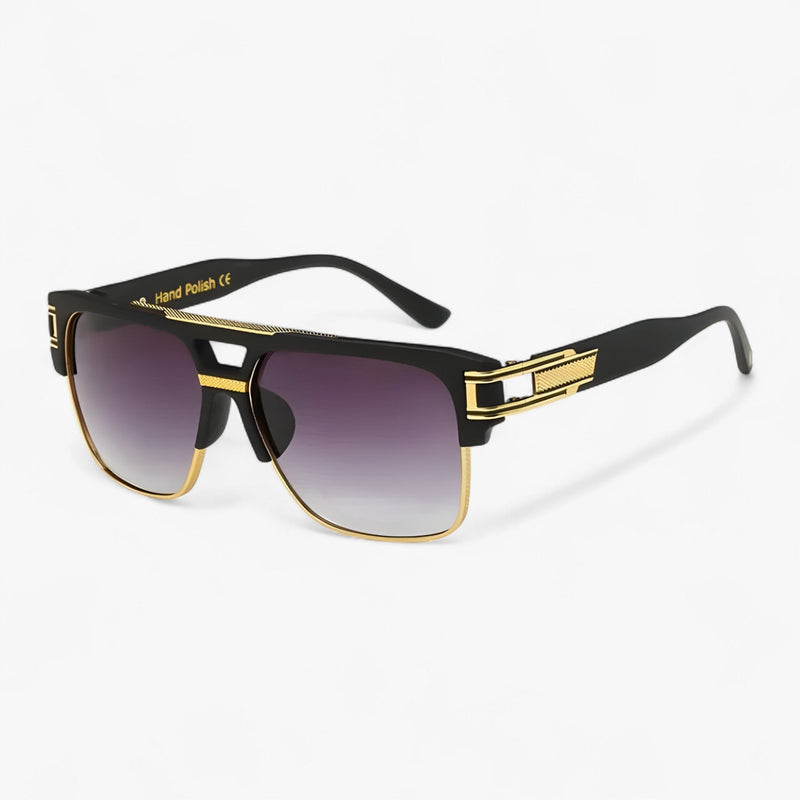 Sonnenbrille | Eckig | Unisex | Verspiegelt | UV-400 Schutz | Retro-Luzern Mode