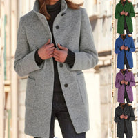 Damen Wollmantel elegant warm Winterjacke modisch-Luzern Mode