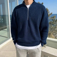 Herren Strickpullover mit Reißverschluss für Herbst/Winter-Luzern Mode