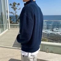 Herren Strickpullover mit Reißverschluss für Herbst/Winter-Luzern Mode