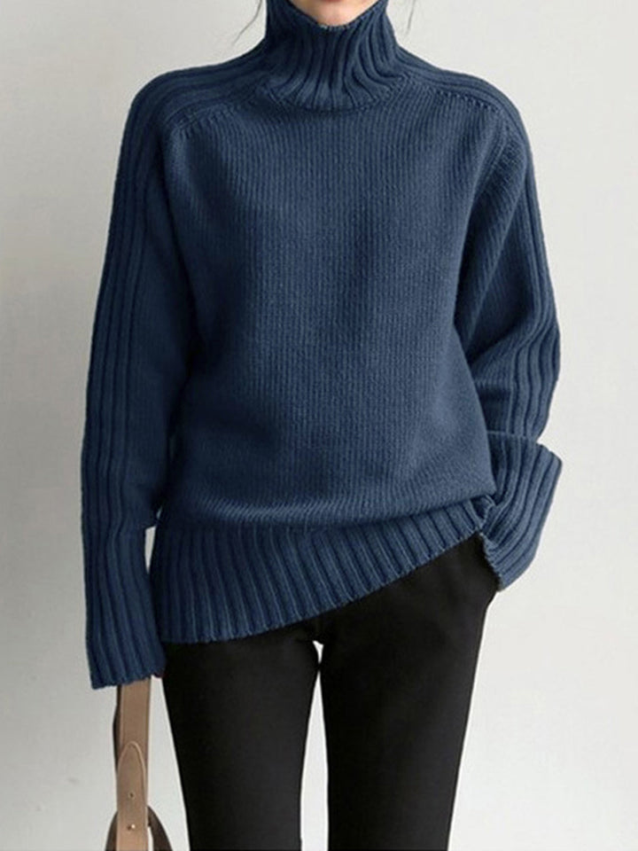 Damen Strickpullover mit Rollkragen für Herbst/Winter-Luzern Mode