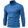 Herren Rollkragenpullover aus Kaschmir für kalte Tage-Blau-S-Luzern Mode