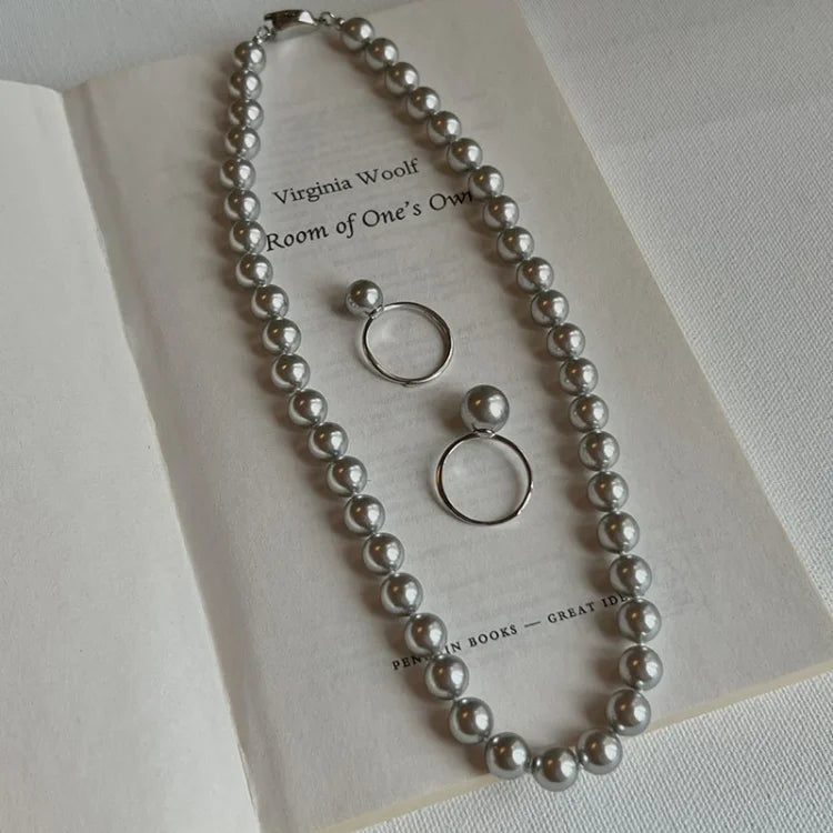 Perlenring | Verstellbar One Size Silber Langlebig Stilvoll Klassisch-Luzern Mode
