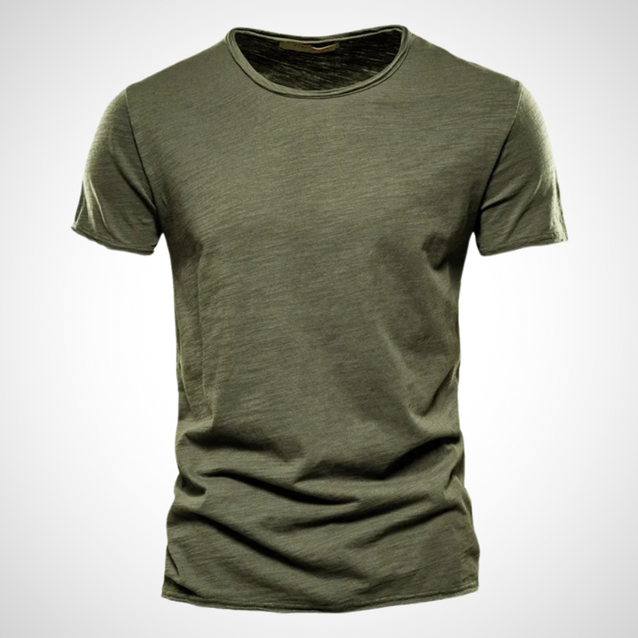 Klassisches Atmungsaktives Baumwollshirt für Herren – Marco