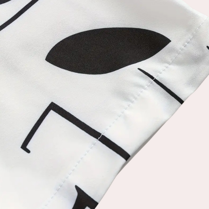 Herrenhemd mit Grafikdruck - Modernes Design Hemd-Luzern Mode