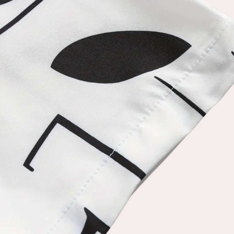 Herrenhemd mit Grafikdruck - Modernes Design Hemd-Luzern Mode
