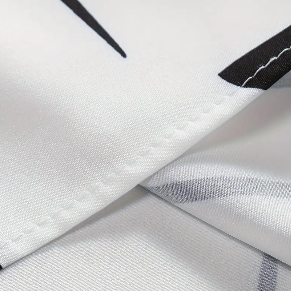 Herrenhemd mit Grafikdruck - Modernes Design Hemd-Luzern Mode