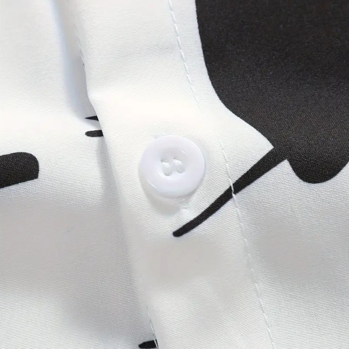 Herrenhemd mit Grafikdruck - Modernes Design Hemd-Luzern Mode