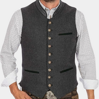 Herren Trachtenweste mit Knöpfen - Traditionelle Weste kaufen-S-Luzern Mode