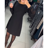 Elegantes Damenkleid mit langen Ärmeln für besondere Anlässe-Luzern Mode