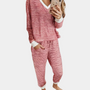 Gestreifte Pyjamahose Damen - Bequeme Nachtwäsche kaufen-Rot-XS-Luzern Mode