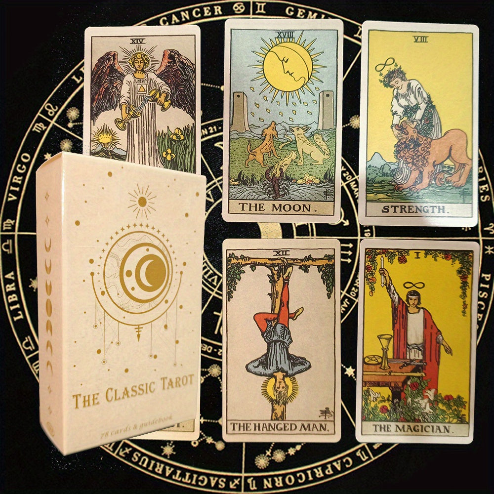 Tarotkarten | Set | Symbolisch | Lehrreich | Mystisch | Geschenk | 78-teilig-Luzern Mode