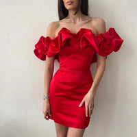 Kleid mit asymmetrischem Schulterdesign – Elin