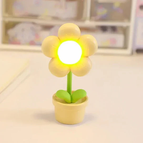 Tischlampe | Beruhigend Blumen Stilvoll Vielseitig Langlebig Stimmungsvol-Gelb-Luzern Mode