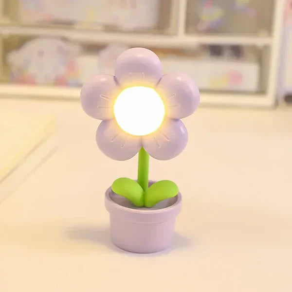Tischlampe | Beruhigend Blumen Stilvoll Vielseitig Langlebig Stimmungsvol-Lila-Luzern Mode
