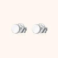 Ohrstecker | Rund Dezent Sterling-Silber Langlebig Vielseitig Stilvoll-Silber-Luzern Mode