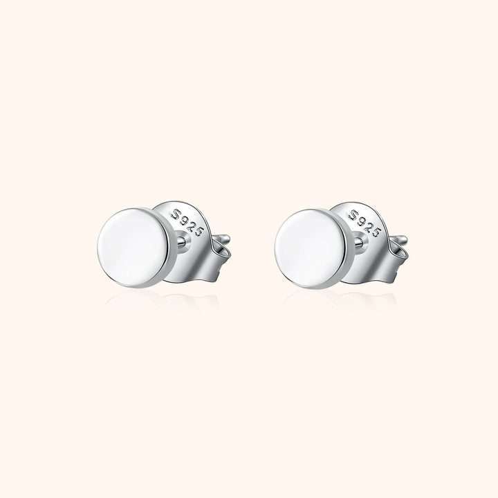 Ohrstecker | Rund Dezent Sterling-Silber Langlebig Vielseitig Stilvoll-Silber-Luzern Mode