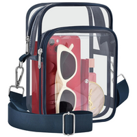 Klarer Stadion Rucksack - Transparent, Praktisch, Leicht-Marineblau-Luzern Mode