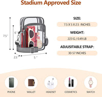Klarer Stadion Rucksack - Transparent, Praktisch, Leicht-Luzern Mode