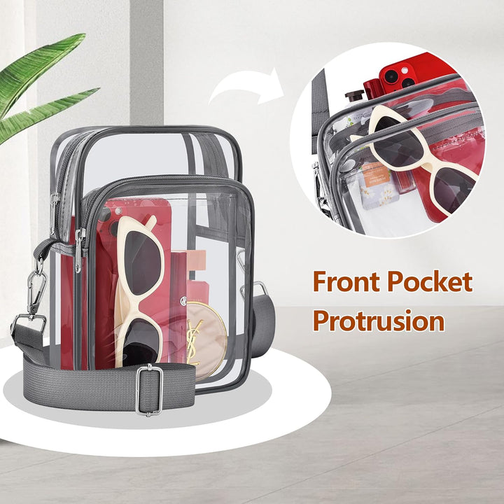 Klarer Stadion Rucksack - Transparent, Praktisch, Leicht-Luzern Mode