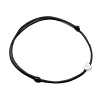 Armband | Herzanhänger Stilvoll Silber Langlebig Gold Vielseitig Liebe-Silber-Schwarz-Luzern Mode
