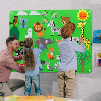 Filzspielbrett | Lernspielzeug für Kleinkinder Kreativ Langlebig Wiederverwendbar-Luzern Mode
