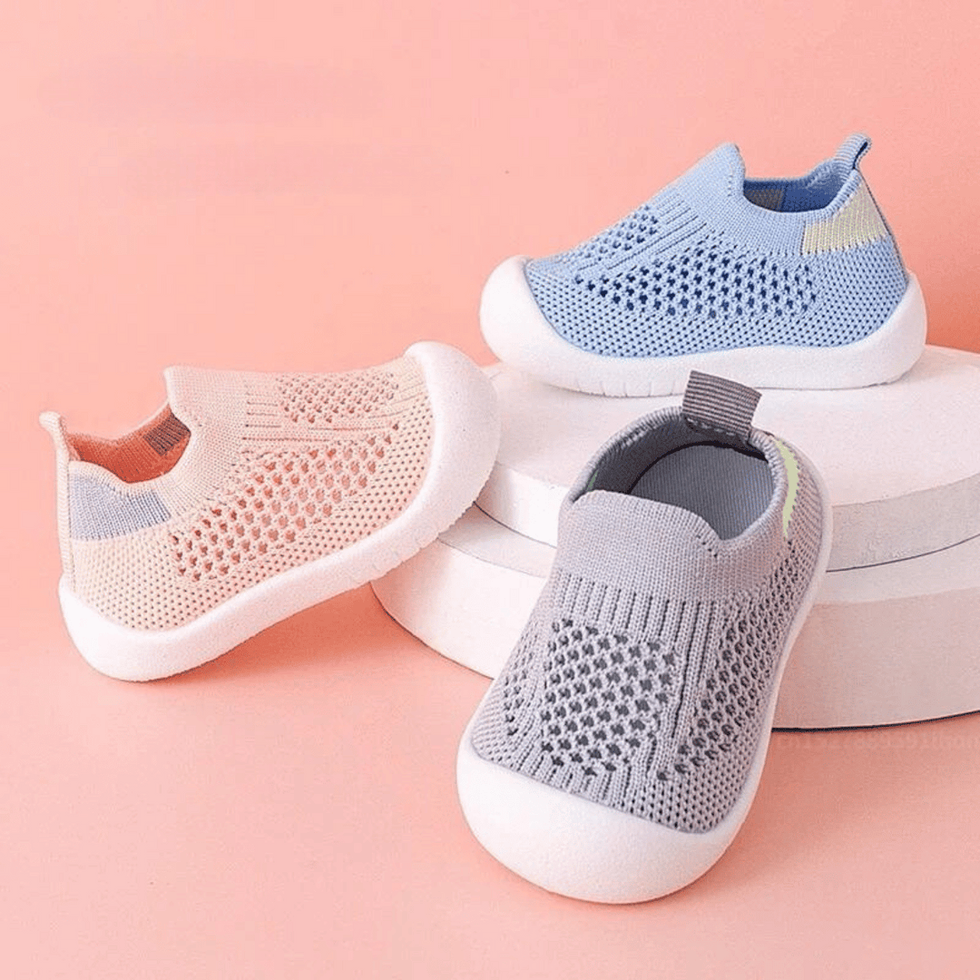 Atmungsaktive Kinder Sneaker mit Stretch und Komfortsohle-Luzern Mode