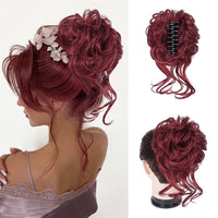 Haarverlängerung Clip | Golvende Knot | Volume | Synthetisch | Clip-In-Rot-Luzern Mode