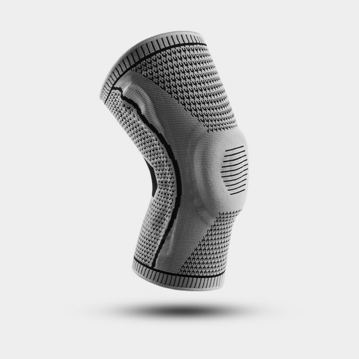 Kniebandage | Stabil Atmungsaktiv Verstellbar Vielseitig Bequem Stützend-30-40KG-Grau-Luzern Mode