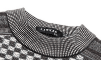 Herren-Pullover mit Karo-Strickmuster – Fabian