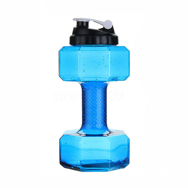 Wasserflasche | Kurzhantel | Vielseitig | Langlebig | Innovativ | Praktisch | Robust-Blau-500ML-Luzern Mode