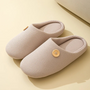 Memory Foam Hausschuhe mit Knopf für Damen und Herren-36-37-Khaki-Luzern Mode