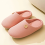 Memory Foam Hausschuhe mit Knopf für Damen und Herren-36-37-Rosa-Luzern Mode