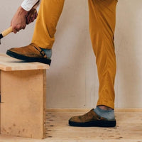 Herren Gartenclogs | Lederlook | Robust | Einsteig | Unterstützende Sohle-Luzern Mode