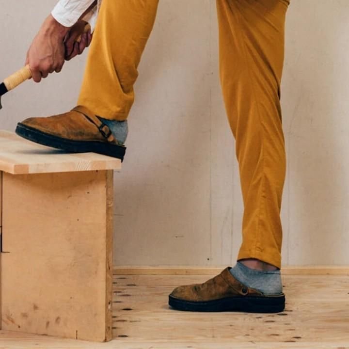 Herren Gartenclogs | Lederlook | Robust | Einsteig | Unterstützende Sohle-Luzern Mode