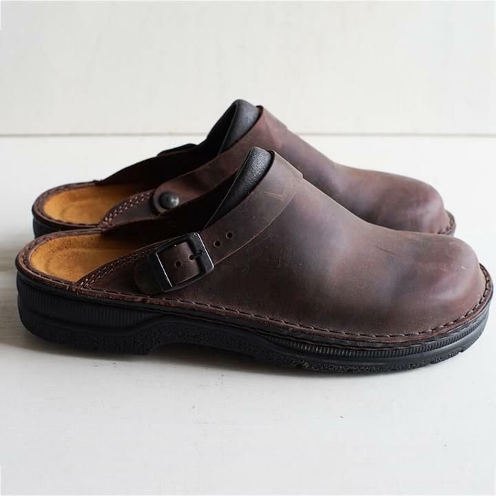 Herren Gartenclogs | Lederlook | Robust | Einsteig | Unterstützende Sohle-Luzern Mode