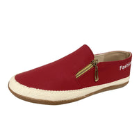 Damen Sneakers | Slip-On | Gummi Sohle | Veganes Leder | Sportlich-Luzern Mode