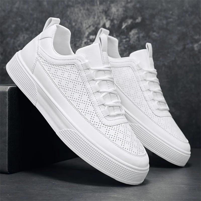 Herren Sneaker Leder Atmungsaktiv Bequem Rutschfest-Luzern Mode
