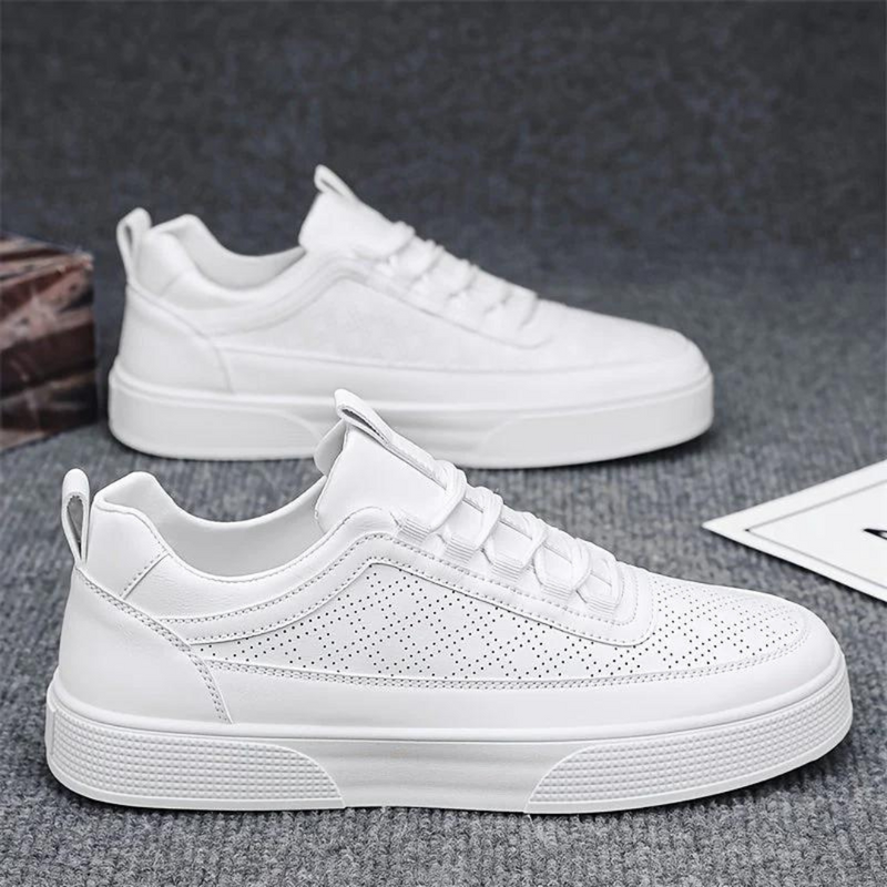 Herren Sneaker Leder Atmungsaktiv Bequem Rutschfest-Luzern Mode