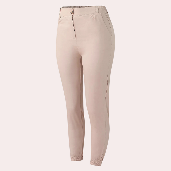 Elegante Damenhose mit elastischem Bund und Taschen-Luzern Mode
